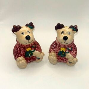 Vtg Reindeer Salt  & Pepper Shaker Set